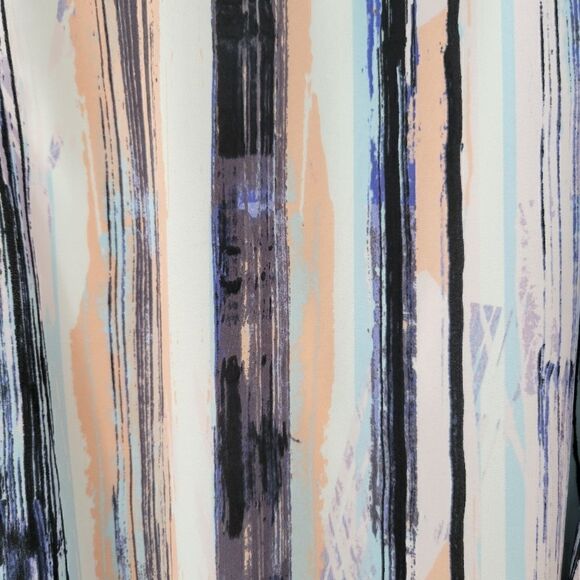 Bar III Multicolor Sleeveless Vertical Stripe Mini Dress - Picture 4 of 5